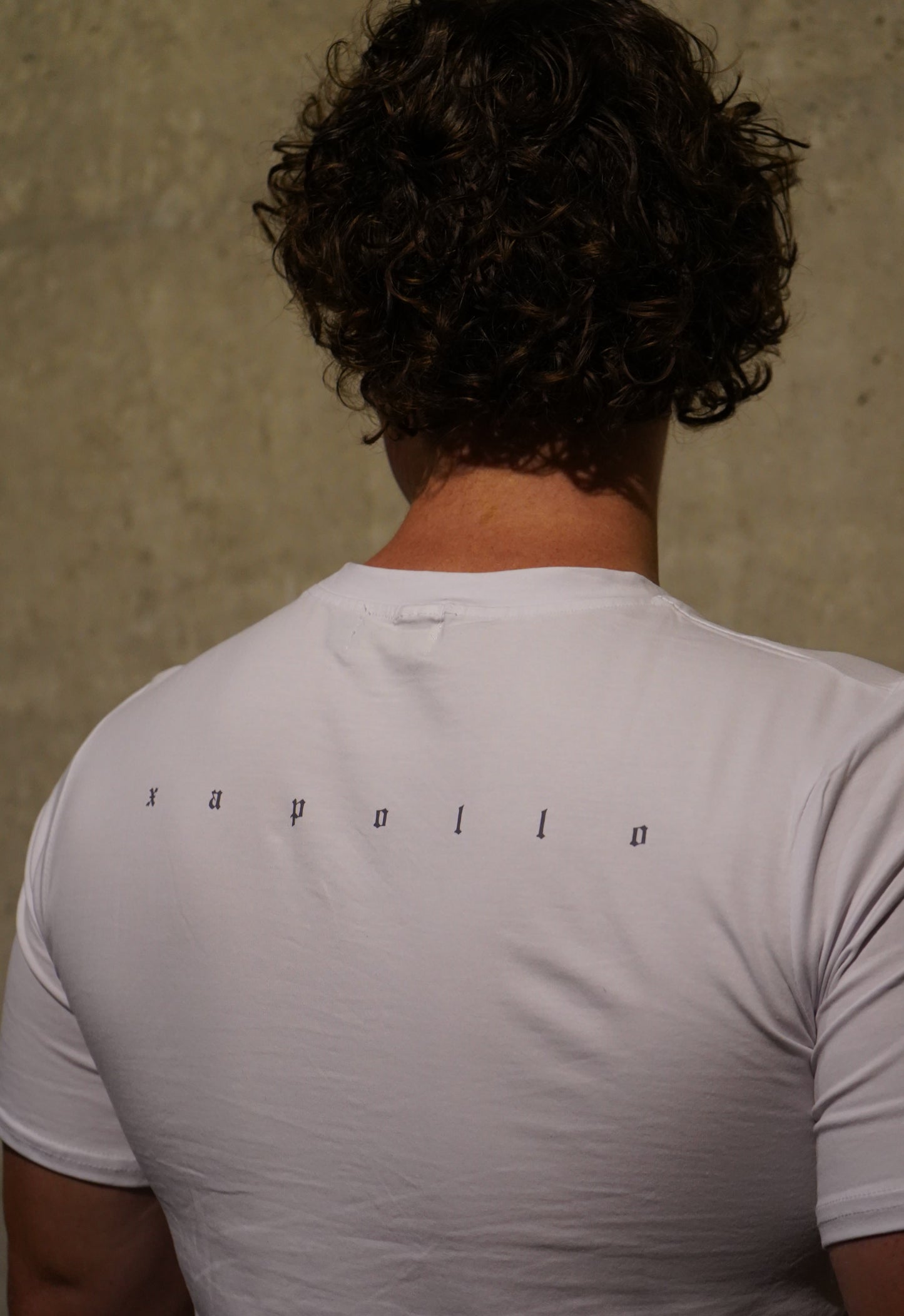 White Minimalist Xapollo Short-Sleeve