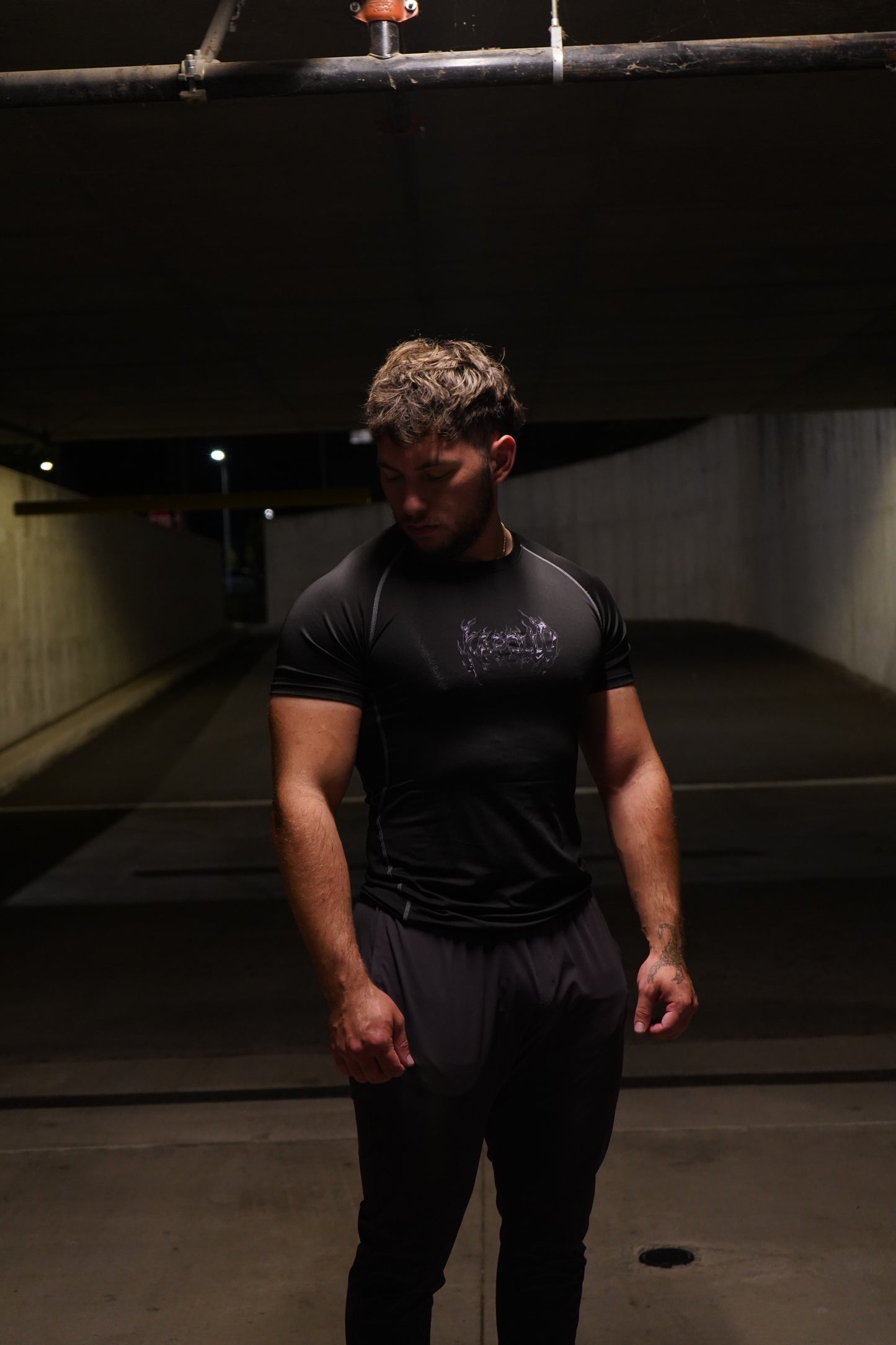 Black Short Sleeve Compression